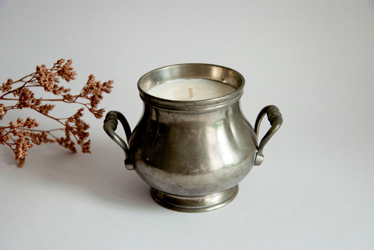 #0034 - Pot en étain argenté