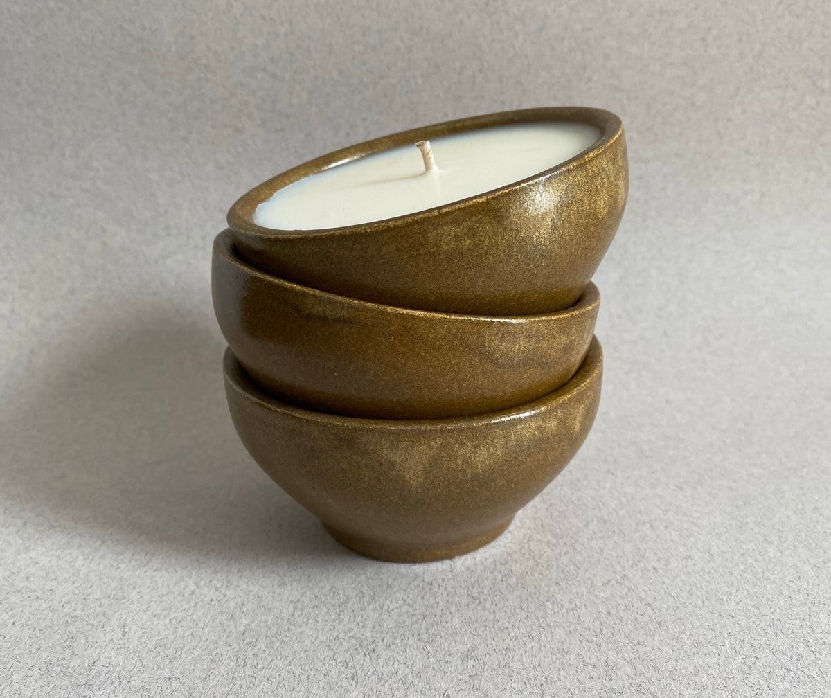 #0113 - Bol/tasse en grès marron glacé